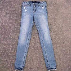 Hollister 1r mid rise classic stretch skinny jeans